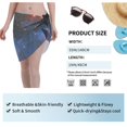 thumbnail image 5 of Womens Nasa Zodiac Signs Coverups Beach Short Sarong Sheer Chiffon Cover Up Bikini Wraps, 5 of 7