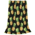 thumbnail image 2 of Pineapple Blanket Lightweight Cozy Warm Print Throw Blanket Kids Adult for Crib Bed Couch Chair Living Room Travel 50"x40", 2 of 7