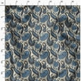 thumbnail image 3 of Soimoi Pure Silk Blue Fabric By the Yard - 42 Inch Wide - Paisley Botanical - Nature's Beauty Enhanced with Paisley Patterns and Leaves Printed Fabric, 3 of 6