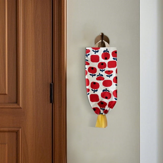 WIFKLSIIPG Wall Mounted Kitchen Bag Holder Fabric Storage Organizer for Bags