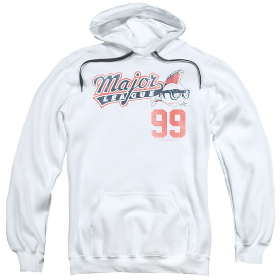 Major League 99 Adult Pullover Hoodie Sweatshirt White