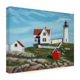 thumbnail image 4 of Trademark Fine Art 'Nubble Light House3' Canvas Art by Paul Walsh, 4 of 4