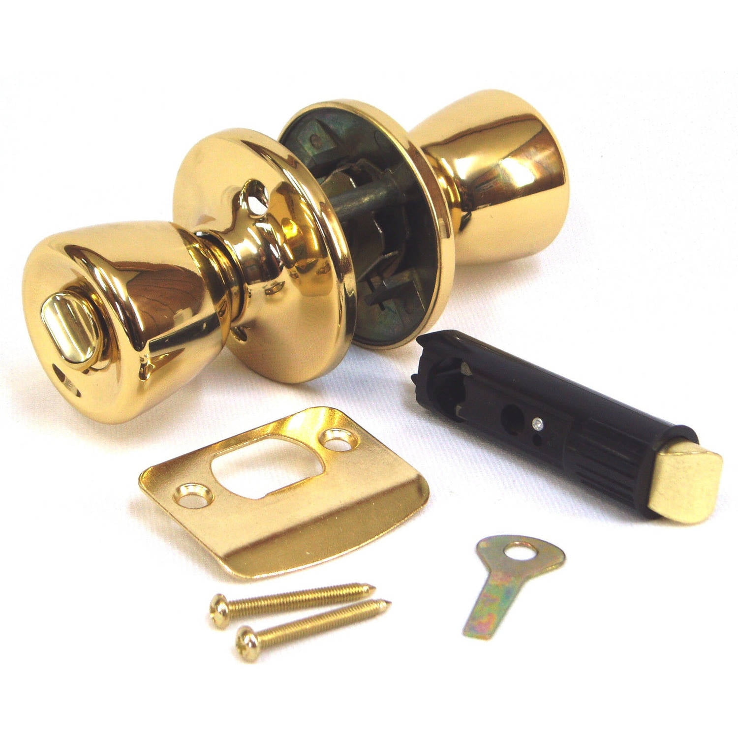 US Hardware Mobile Home Passage Door Lock, Brass