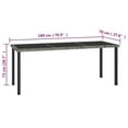 thumbnail image 2 of vidaXL Dining Set Grey Poly rattan Large Durable Dining Set, 2 of 6
