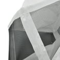 thumbnail image 3 of Sombrero de apicultor con diseño de contracción, malla transpirable, borde blanco, sombrero de vaquero para apicultura, caza y senderismo, 3 of 8