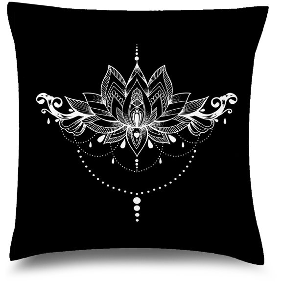 Awkward Styles Mandala Decorative Pillow Covers Lotus Throw Cushion Case