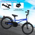 thumbnail image 4 of OLAKIDS Kids Bike, 12 14 16 18 Inch Toddlers Bike with Training Wheels Safety Bell Adjustable Seat and Handlebar, Handbrake and Coaster Brake, Children's Bicycle for Boys Girls, 4 of 8