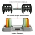 thumbnail image 4 of SKOK Adjustable Dumbbell Set 10-55 lbs Pair for Home Gym Fitness Colorful (2 BOX), 4 of 11