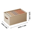 thumbnail image 1 of TUWABEII Oxford Closet Clothes Organizer with Handle, Fabric Storage Box Stackable Shelf Storage Baskets Foldable Wardrobe Storage Box for Clothes Toys, 1 of 2