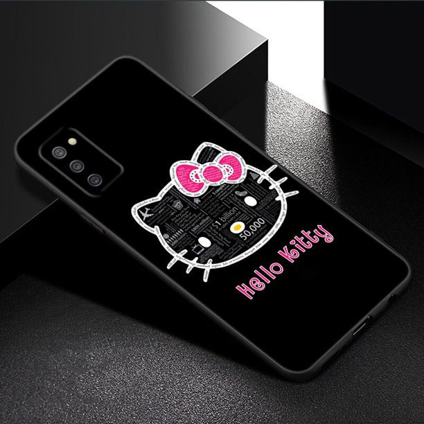 Funda de teléfono de gatito Kawaii para Samsung Galaxy A01 A03 Core A02 A10 A20 S A20E A30 A40 A41 A5 A6 A8 Plus A7 A9 2018 Fivean LED