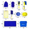 thumbnail image 3 of Michelin Kit complet de lavage/séchage de voiture 11 pièces, ensemble de nettoyage automobile haut de gamme avec serviettes et brosses, 3 of 9
