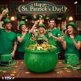 thumbnail image 6 of PMU St. Patrick's Day - 6in Green Blow Mold Plastic Candy Holder Party Accessory Pkg/2, 6 of 7