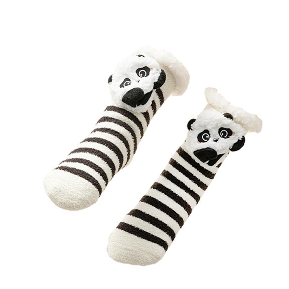 Electric Heated Socks for Men and Women Warm Socks, with Temperature Control, Foot Warmers Thermal Socks for Walking Hiking panda