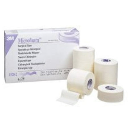 Medical Tape 3M Microfoam Water Resistant Foam Acrylic Adhesive 2" X 5 1/2 Yard White NonSterile - 1 Each