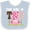 Blue and White, variant on Inktastic 2nd Birthday Cute Owl 2 Year Old Girls Baby Bib