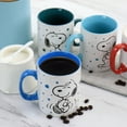 thumbnail image 7 of Gibson Peanuts Freckled Joy 15oz Stoneware 4 Piece Mug Set in Assorted Designs, 7 of 7