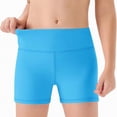 thumbnail image 4 of TAmten Girls Shorts Girls Athletic Shorts Kids Dance High Waisted Yoga Short for Bike Gym Volleyball Running(Blue,13-14 Years), 4 of 6