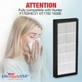 thumbnail image 4 of 10200 Filter A HEPA + Carbon Pre-Filter Compatible with Hunter 10202, 10205 & HT1702 Air Purifiers by LifeSupplyUSA, 4 of 5