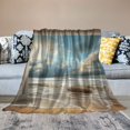 thumbnail image 2 of PRATYUS Cloudy Sky Cozy Throw Blanket Lightweight Flannel Material Blanket for All Seasons - Bedroom Living Rooms Sofa Couch Decor - Pack of 1 - Size: Standard 40x50in, 2 of 6