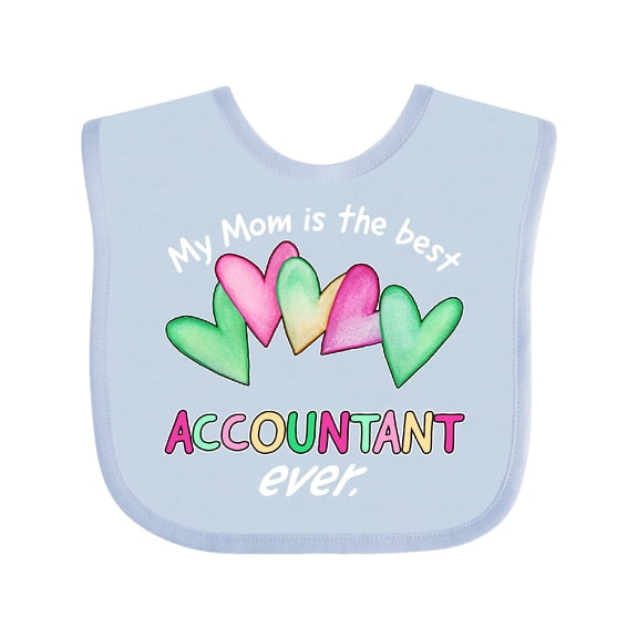 Inktastic My Mom is the Best Accountant Ever Boys or Girls Baby Bib