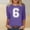 Purple, variant on Vetsdori Three Quarter Sleeve T-shirts for Ladies Plus Size Tunic Pullover Holiday,Summer Graphic Dressy Round Neck Womens Tops