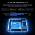 thumbnail image 5 of 2026 15.6" College Laptop with FHD IPS Display Intel Pentium Gold 6500Y up to 3.4GHz, 16GB RAM 240GB SSD, Type-C PD Fast Charging WiFi 5 Bluetooth 5.0 Lightweight Multi-Port Notebook for Work & Study, 5 of 6