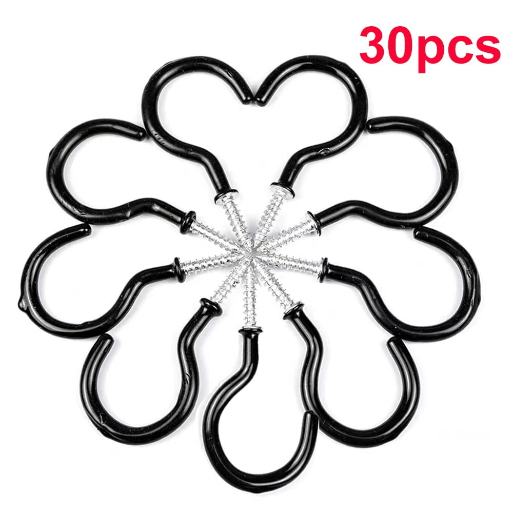 Ibeedow 30 Pcs 2" Ceiling Hooks for Hanging Plants Plant Hooks