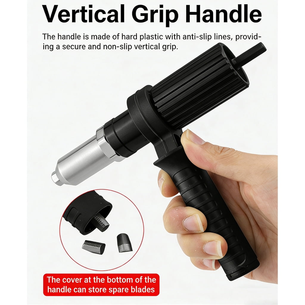 Zorvai Riveting Drill Adapter Riveter Insert Nut Tools Electric Riveting Machine Tool