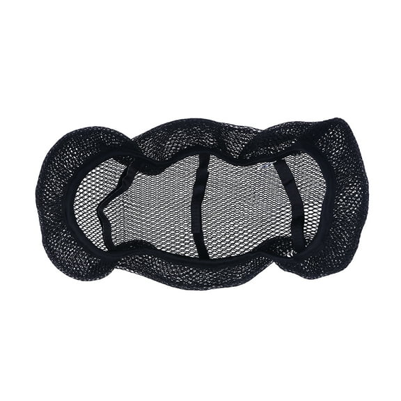Universal Breathable Mesh Seat Cover Blanket Pad Protectors for Motorcycle and Electric Bike - Large Size Black