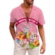 thumbnail image 2 of Camisas hawaianas con estampado 3D de huevos de conejo y dibujos animados para el día de Pascua, ropa de playa para mujer, camisas kawaii para niños, blusas con botones, 2 of 5