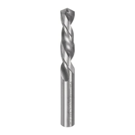 Uxcell 7mm Solid Carbide Left Hand Spiral Flutes Twist Drill Bit for Stainless Steel