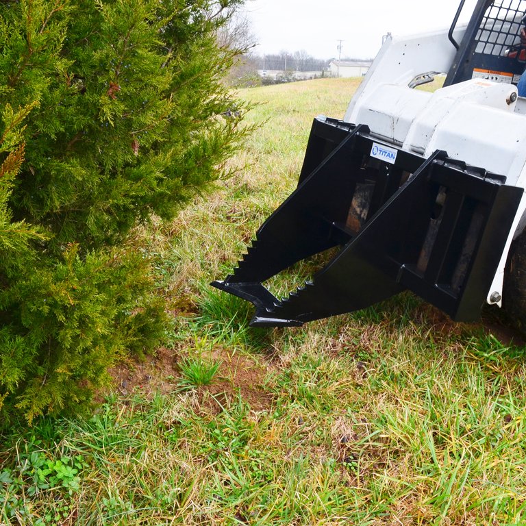 HeavyDuty Tree And Bush Grubber Universal Skid Steer Quick, 41 OFF