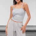thumbnail image 2 of Summer Solid Color Women's Vest Suspender Simple And Exquisite Design, 2 of 7