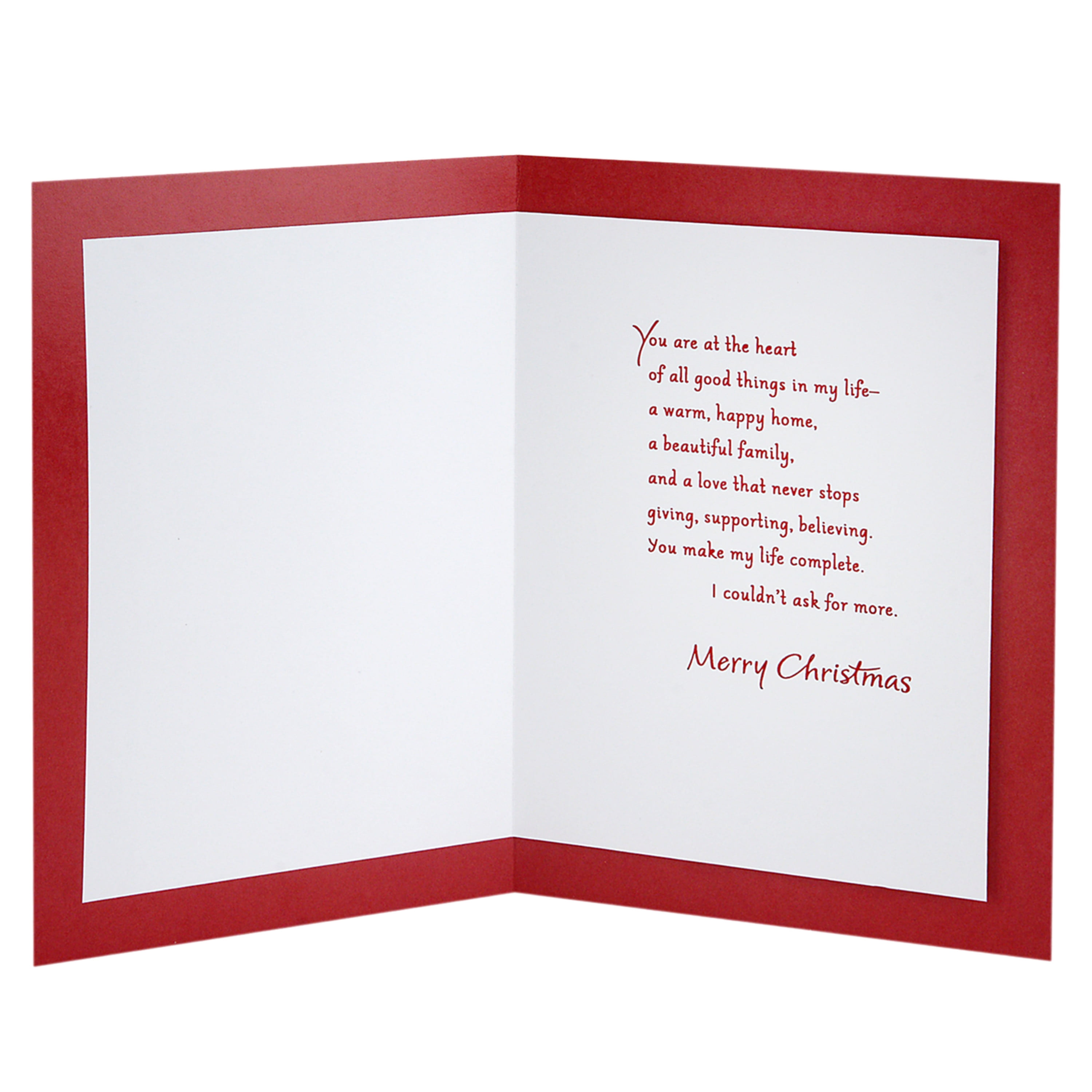 Heart of All Good Things Hallmark Christmas Card for Wife 