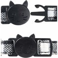 thumbnail image 4 of Collar antiestrangulación para gatos, collar para gatos con cascabel y pajarita, lindos collares para gatitos y gatos, 1 paquete, negro, 4 of 5