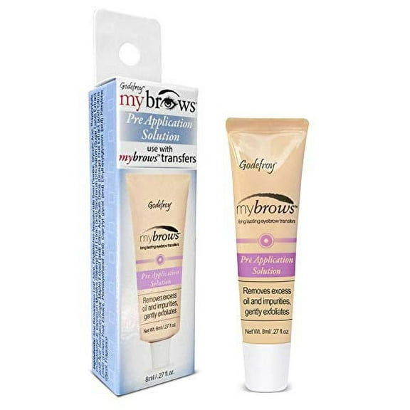 Godefroy Mybrows Pre Application Solution To Prep Skin for Temporary Tattoos, Eyebrow Transfers, & Brow Stamps.27 Oz