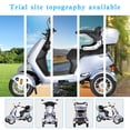 thumbnail image 4 of QEEKA Heavy-Duty 4 Wheel 3 Speed Control  Mobility Scooter with Remote Key, Silver, 500 lbs Limit, 4 of 12