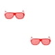 thumbnail image 4 of Guardurnaity Gafas de persiana de plástico llamativas y de moda hechas de gafas de persiana de plástico tamaño libre rojo rojo tamaño libre 2Conjunto, 4 of 6
