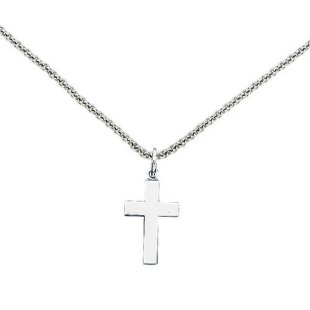14kt White Gold Cross Pendant