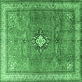 thumbnail image 1 of Ahgly Company Indoor Square Persian Emerald Green Traditional Area Rugs, 7' Square, 1 of 4