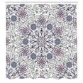 thumbnail image 3 of Ambesonne Ethnic Shower Curtain, Vintage Abstract Flower Art, 69"Wx70"L, Lavender Blue, 3 of 4