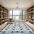 thumbnail image 2 of ODIKA 6'x9' Machine Washable Non-Slip Area Rug, Oriental Navy Blue High Traffic Rug with Pad, Blue, 1058275, 2 of 8