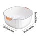 thumbnail image 3 of Cesta organizadora de cocina | Contenedor de almacenamiento de escurridor de plástico seguro para alimentos para utensilios de verduras | Robusto Fácil de Limpiar Multiusos Blanco | 26,8x26x11,1cm, 3 of 6