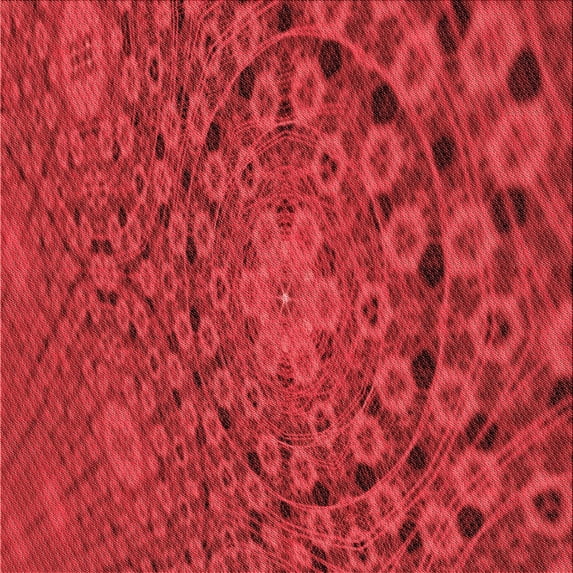 Ahgly Company Indoor Square Patterned Red Area Rugs, 7' Square