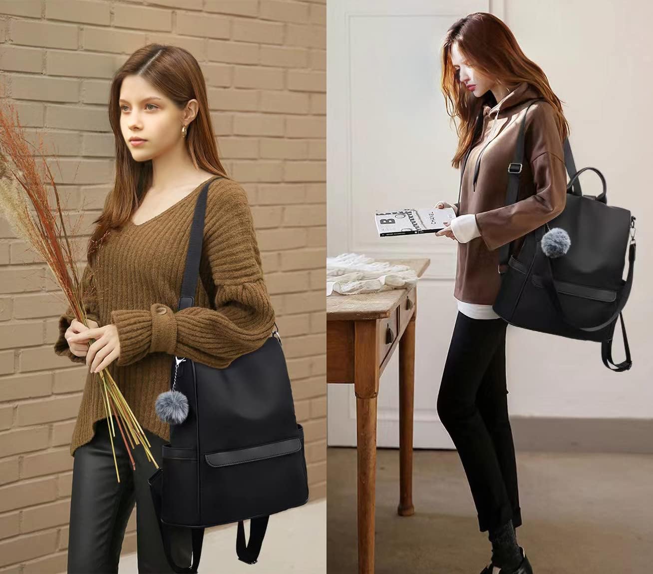 Small Nylon Women Backpack Purse Anti-theft Fashion Travel 