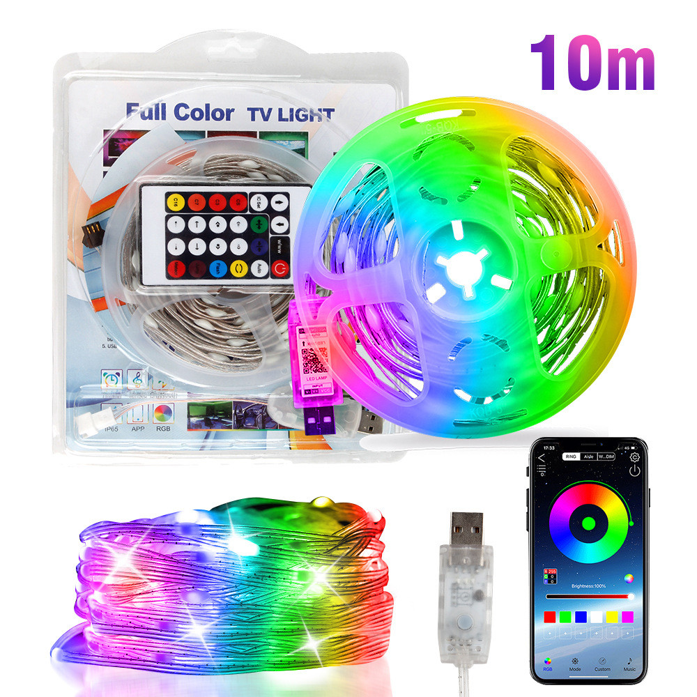 White Christmas Lights Outdoor String Lights Rgb Color Changing Patio