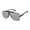 Black, variant on Rocawear Men's R1559 Vented UV400 Protective Square Aviator Pilot Fashion Sunglasses, 65mm