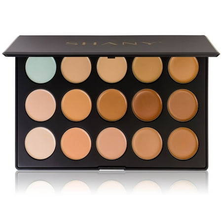 SHANY Professional Cream Foundation and Camouflage Concealer - 15 Color (Best Cream Foundation Palette)