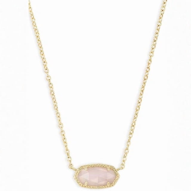 Elisa Collar con Dije para Mujer, Joyería de Moda, Chapado en Oro de 14k