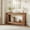 Flame Pattern 47", variant on MAROUTE Farmhouse Console Table, 2-Tier Wooden Shelf, Rustic, for Living Room Hallway Entryway, 63" Gray Oak